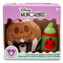 Disney Jack Skellington Cinnamon CupcakeMunchlings Plush – Specialty Treats – Micro 4 1/2'' – The Nightmare Before Christmas – Limited Release