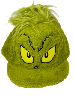 Universal Studios Dr Seuss The Grinch Fuzzy Baseball Hat For Adults
