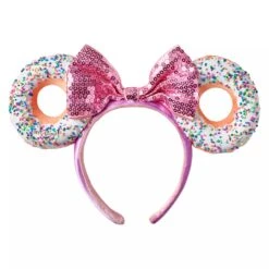 Disney Minnie Mouse Donut Ear Headband For Adults