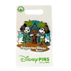 Disney Polynesian Village Resort Mickey, Minnie, & Maui Tiki Pin 2023