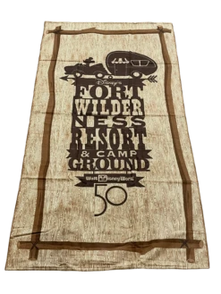 Disney Fort Wilderness Campground Mickey 50th Anniversary Beach Towel