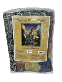 Walt Disney World 50th Anniversary Magical Reflections Woven Throw Blanket -Disney 41AF9C24 CBB1 4D93 9524 D232739FCB60