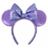 Disney Minnie Mouse Sequin Ear Headband For Adults – Lavender