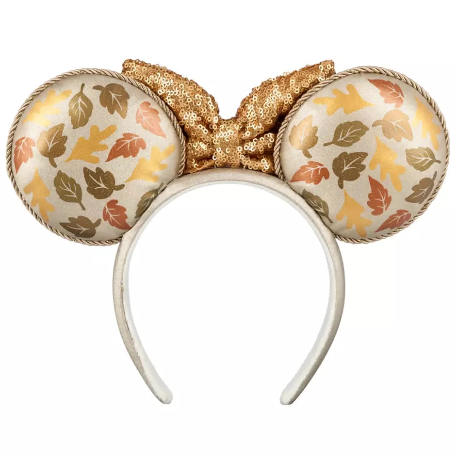 Disney Minnie Mouse Fall Leaves Ear Headband For Adults 2 Disney Minnie Mouse Fall Leaves Ear Headband For Adults - Image 2