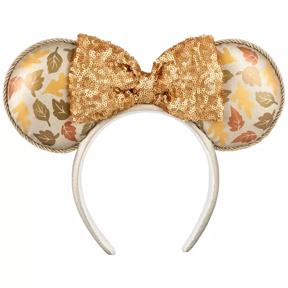 Disney Minnie Mouse Fall Leaves Ear Headband For Adults 1 Disney Minnie Mouse Fall Leaves Ear Headband For Adults