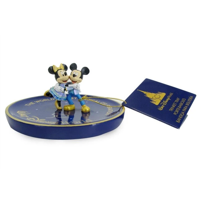 Walt Disney World 50th Anniversary Mickey And Minnie Trinket Dish 2 Walt Disney World 50th Anniversary Mickey And Minnie Trinket Dish - Image 2