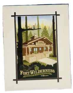 Disney Fort Wilderness 50th Anniversary 14”x18” Matted Print