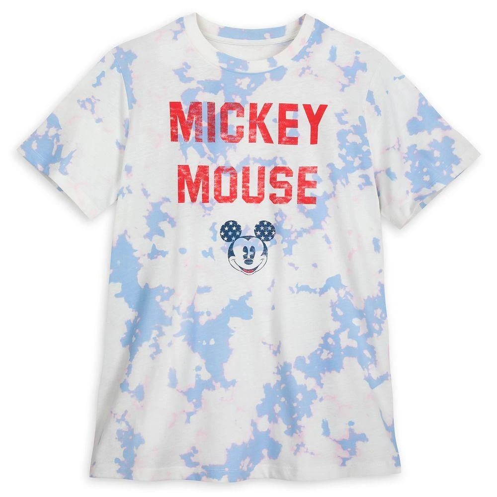 Disney Mickey Mouse Americana Tie-Dye T-Shirt For Adults 1 Disney Mickey Mouse Americana Tie-Dye T-Shirt For Adults