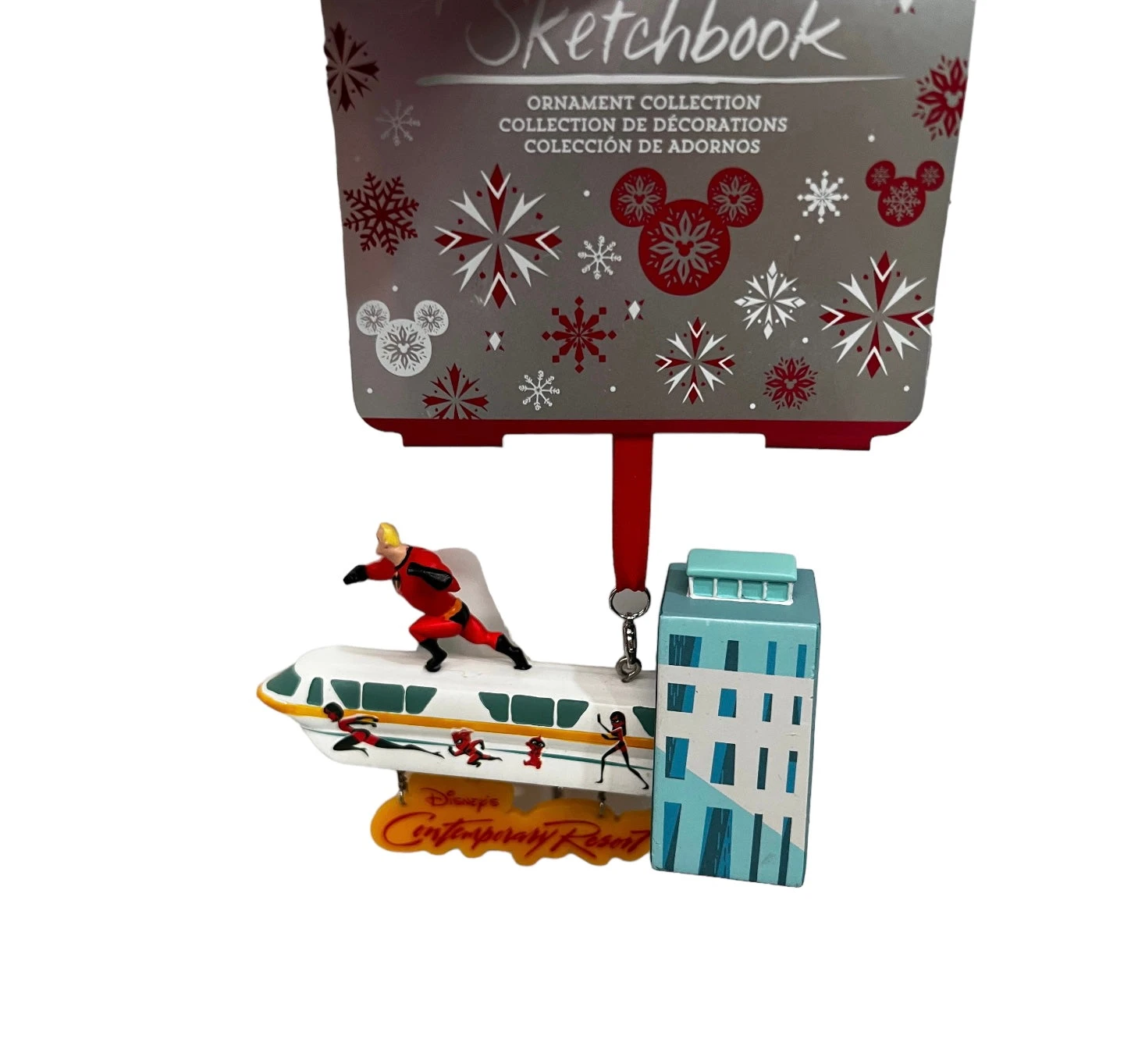 Disney Contemporary Resort Incredible Monorail Ornament 1 Disney Contemporary Resort Incredible Monorail Ornament