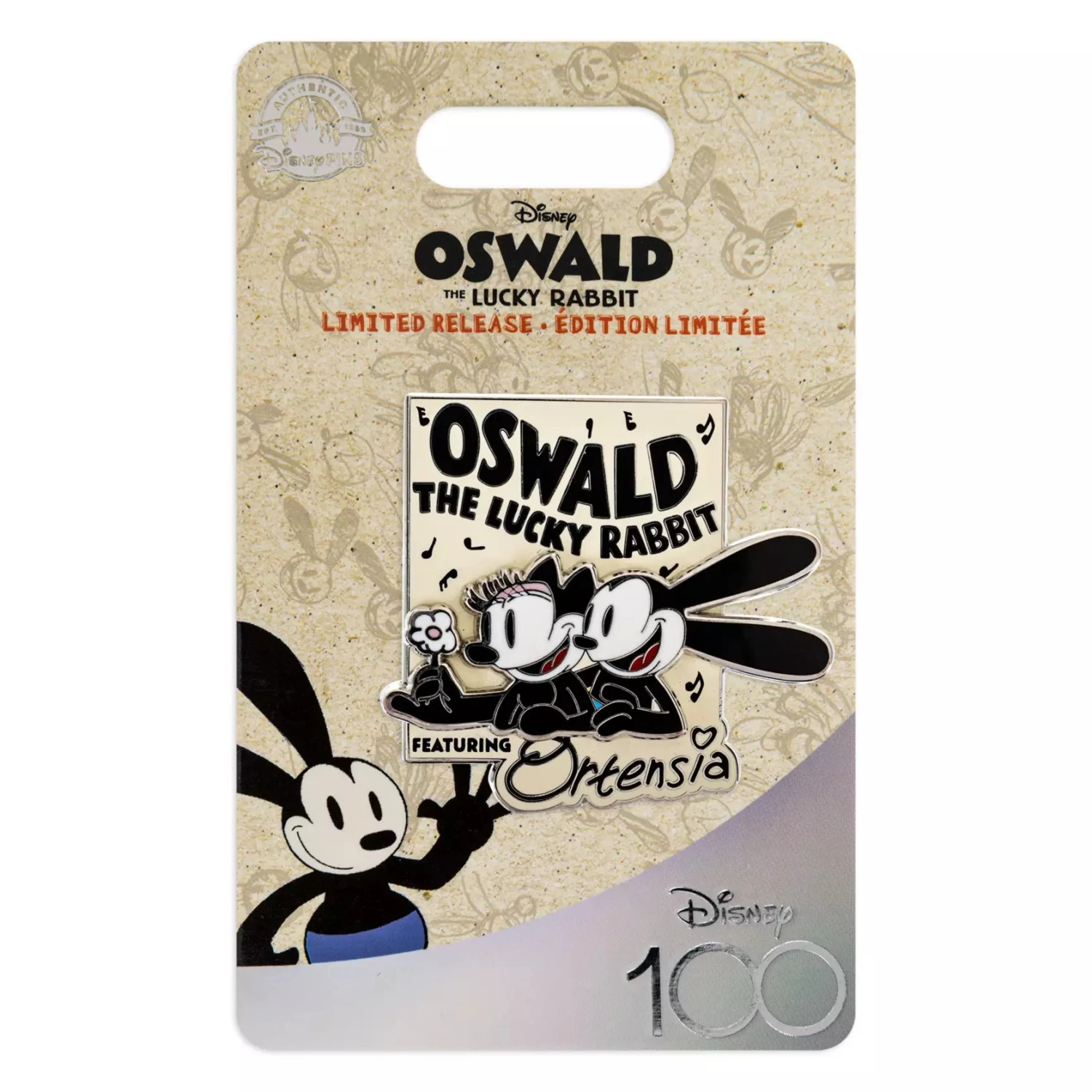 Disney Oswald The Lucky Rabbit And Ortensia Pin – 100 – Limited Release 2 Disney Oswald The Lucky Rabbit And Ortensia Pin – 100 – Limited Release - Image 2