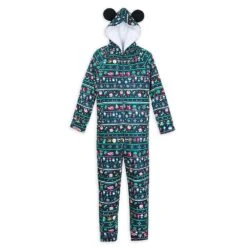 Disney Mickey Mouse Holiday Christmas Bodysuit Pajama For Men