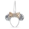 Disney Silver Sequined Castle Ear Minnie Ear Headband Ornament