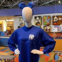 Walt Disney World Wishes Come True Blue Sparkle Spirit Jersey