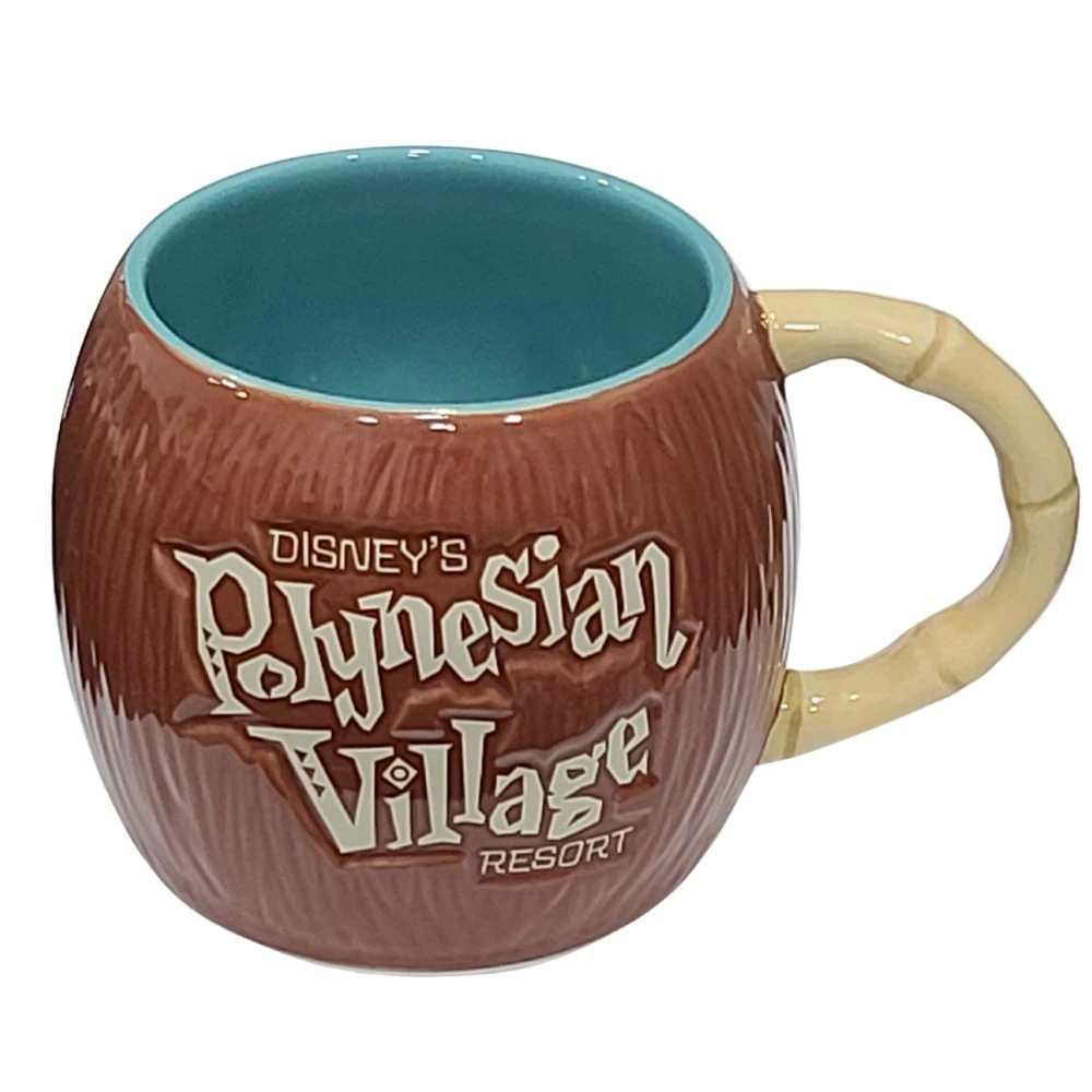Disney Polynesian Village Coconut Mug 1 Disney Polynesian Village Coconut Mug
