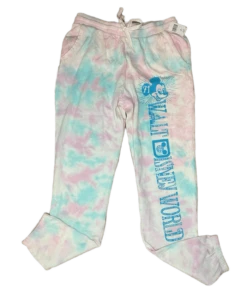 Walt Disney World Tie Dye Mickey Castle Lounge Pants Joggers For Women