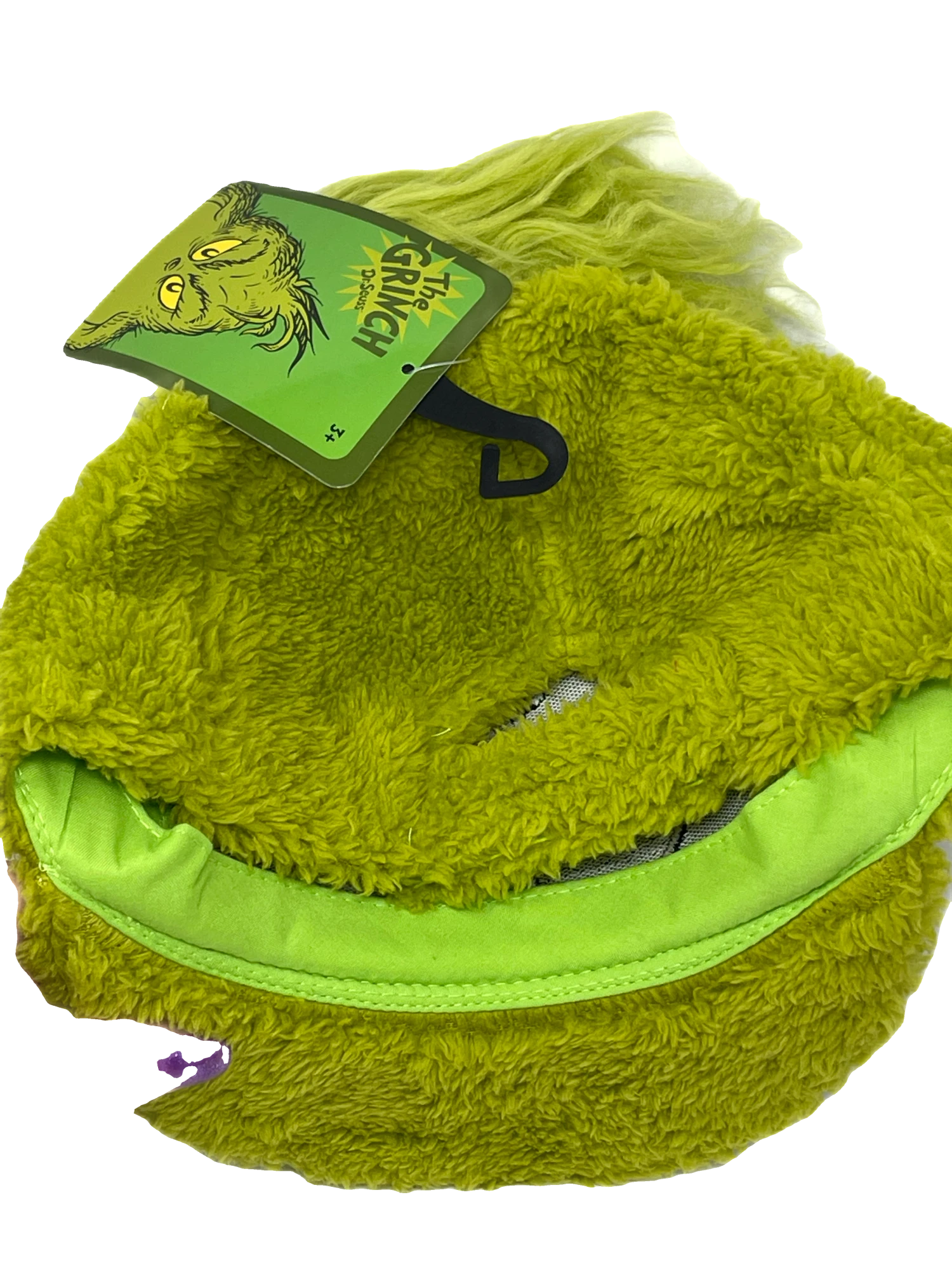 Universal Studios Dr Seuss The Grinch Fuzzy Baseball Hat For Adults 2 Universal Studios Dr Seuss The Grinch Fuzzy Baseball Hat For Adults - Image 2