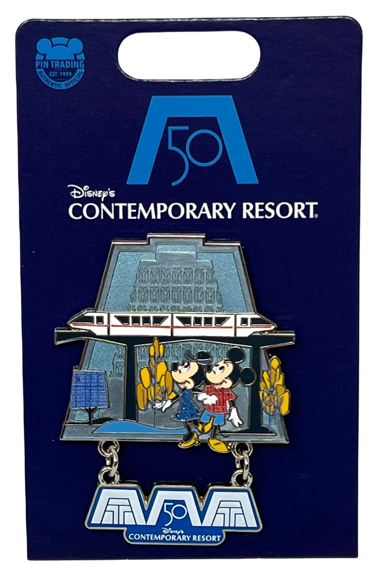 Walt Disney World 50th Anniversary Contemporary Resort Pin 1 Walt Disney World 50th Anniversary Contemporary Resort Pin