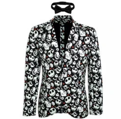 Disney The Nightmare Before Christmas Glow-in-the-Dark Half Suit And Tie For Adults