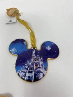 Disney Mickey Castle Holly Wreath Ornament