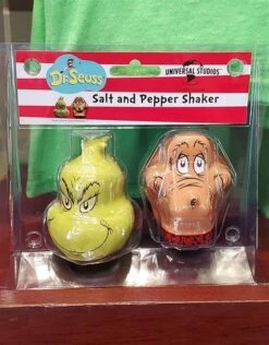 Universal Studios Dr. Seuss Grinch And Max Salt And Pepper Shaker