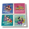 Disney Contemporary Resort Minnie And Mickey Ceramic Coaster Set Of 4