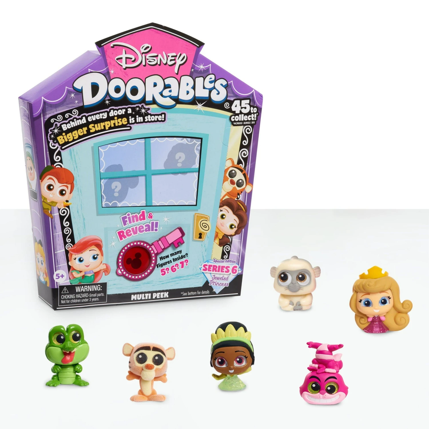Disney Doorables Multi Peek Series 6 JeweledPrincess Characters, Includes 5, 6, Or 7 1 Disney Doorables Multi Peek Series 6 JeweledPrincess Characters, Includes 5, 6, Or 7