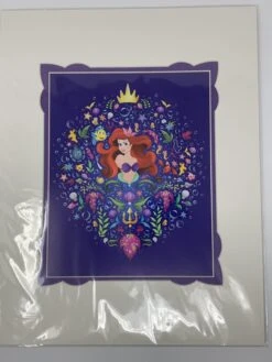 Disney Parks - Little Mermaid Ariel 14x18" Deluxe Matted Print