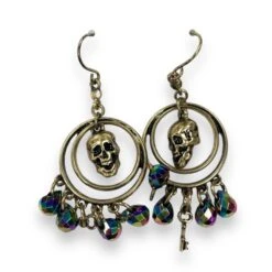 Disney Pirates Of The Caribbean Skull Earrings