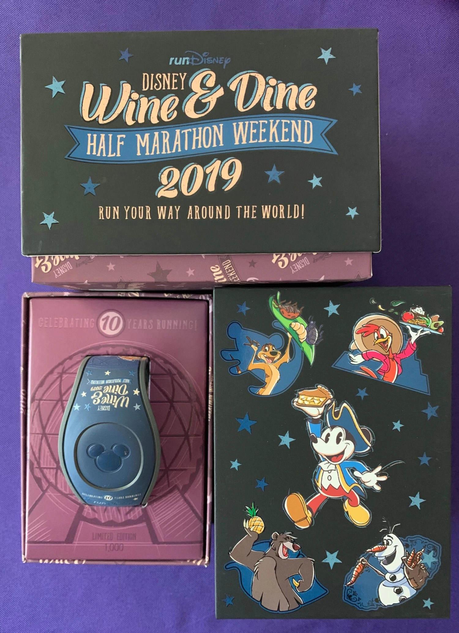 RunDisney 2019 Wine And Dine 10th Anniversary Magicband Limited Edition 1000 1 RunDisney 2019 Wine And Dine 10th Anniversary Magicband Limited Edition 1000