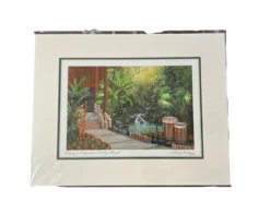 “Disney’s Polynesian Village Resort” 11x14" Matted Print By Larry Dotson