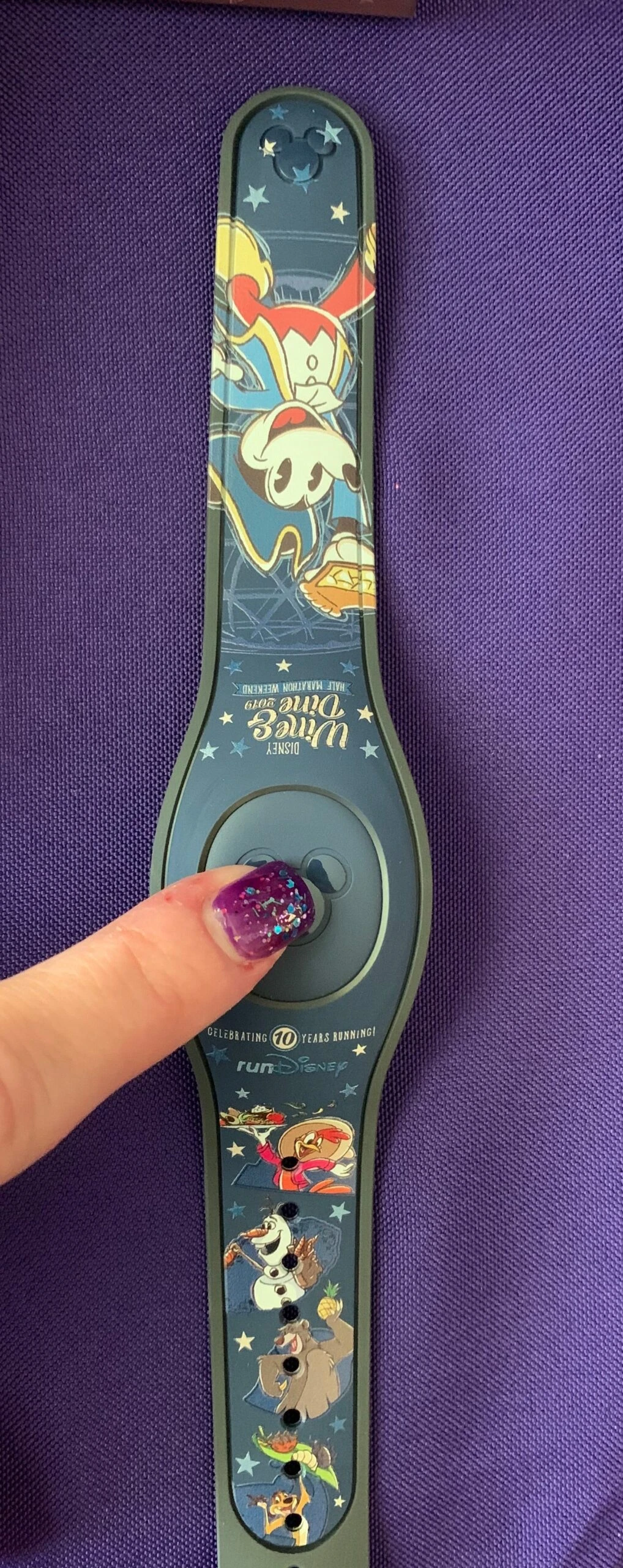 RunDisney 2019 Wine And Dine 10th Anniversary Magicband Limited Edition 1000 2 RunDisney 2019 Wine And Dine 10th Anniversary Magicband Limited Edition 1000 - Image 2