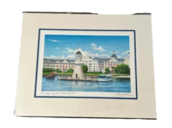 Disneys Yacht Club Resort By Larry Dotson 11x14" Matted Print