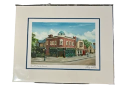 Disney Epcot Rose & Crown 11x14" Matted Print By Larry Dotson
