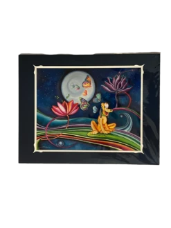 Disney Festival Of Arts "Plutos Wonder"Rachel Tribble 14X18" Matted Print