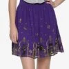 Disney Aladdin Agrabah Border Print Chiffon Skirt Small By Hot Topic