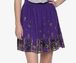 Disney Aladdin Agrabah Border Print Chiffon Skirt Small By Hot Topic