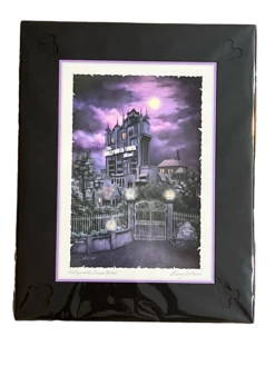Disney Print “Hollywood Tower Hotel” By Larry Dotson 11x14" Matted Print