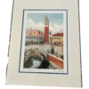 Disney Print “Epcot Italy Pavilion” By Larry Dotson 11x14" Matted Print
