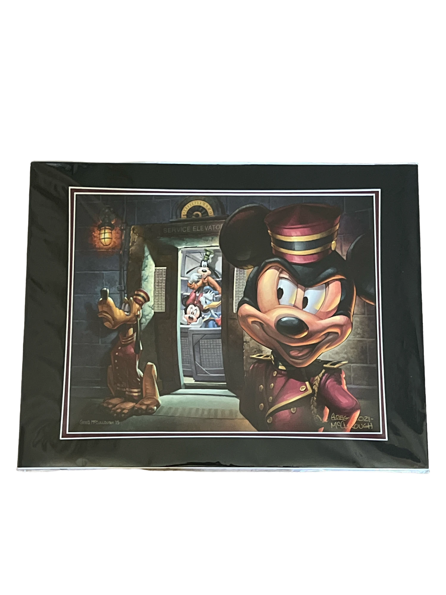 Disney “Hollywood Tower Hotel” Matted Print SIGNED By Greg McCullough 1 Disney “Hollywood Tower Hotel” Matted Print SIGNED By Greg McCullough