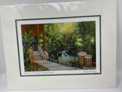 “Disney’s Polynesian Village Resort” By Larry Dotson 8x10" Matted Print