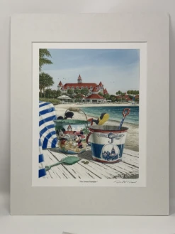 Disney Print - “The Grand Floridian” By David E. Doss 11x14" Matted Print