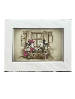 Disney Matted Print “Home Is Where Life Makes Up Its Mind” SIGNED By Noah Elias