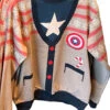 Disney Marvel Captain America Ugly Sweater Pullover Sweatshirt Christmas 2021