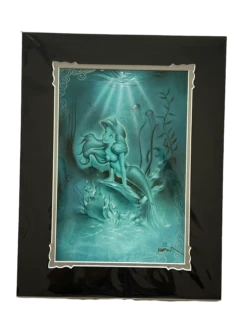 Disney Festival Of Arts "Little Mermaid" Ariel SIGNED NOAH 14x18" Matted Print