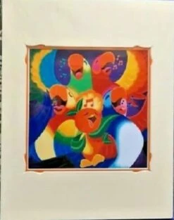 Disney Festival Of Arts "Think Tiki Thoughts" By Morgan Ditta 14x18" Matted Print