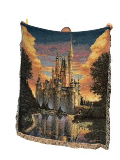 Walt Disney World 50th Anniversary Magical Reflections Woven Throw Blanket