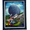 Disney "We Love EPCOT" By Artist Stephen Fishwick 14x18” Matted Print