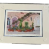 Disney Lady And The Tramp At Epcot Italy Pavilion By Larry Dotson 11x14" Matted Print