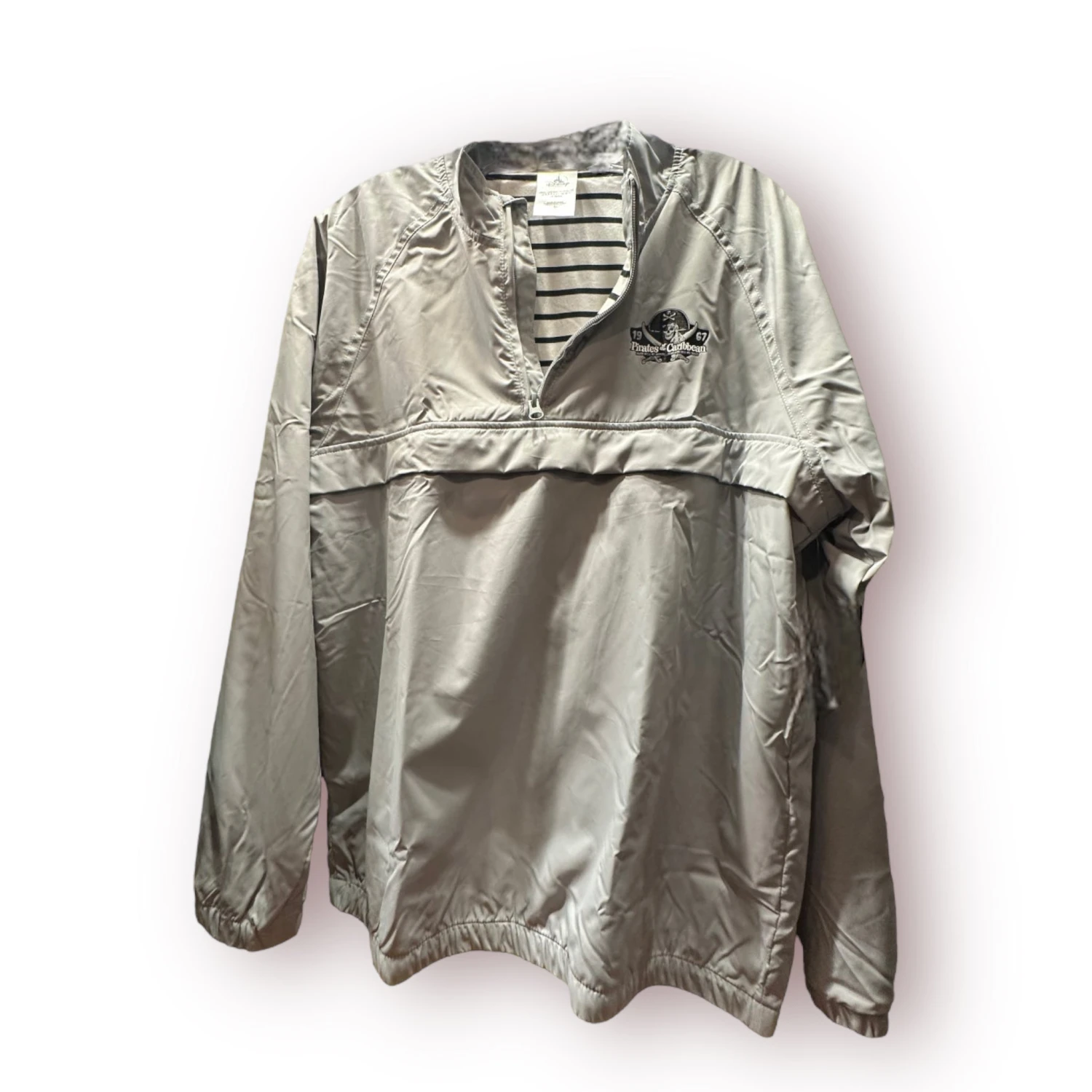 Disney Pirates Of The Caribbean Half Zip Windbreaker Jacket 1 Disney Pirates Of The Caribbean Half Zip Windbreaker Jacket