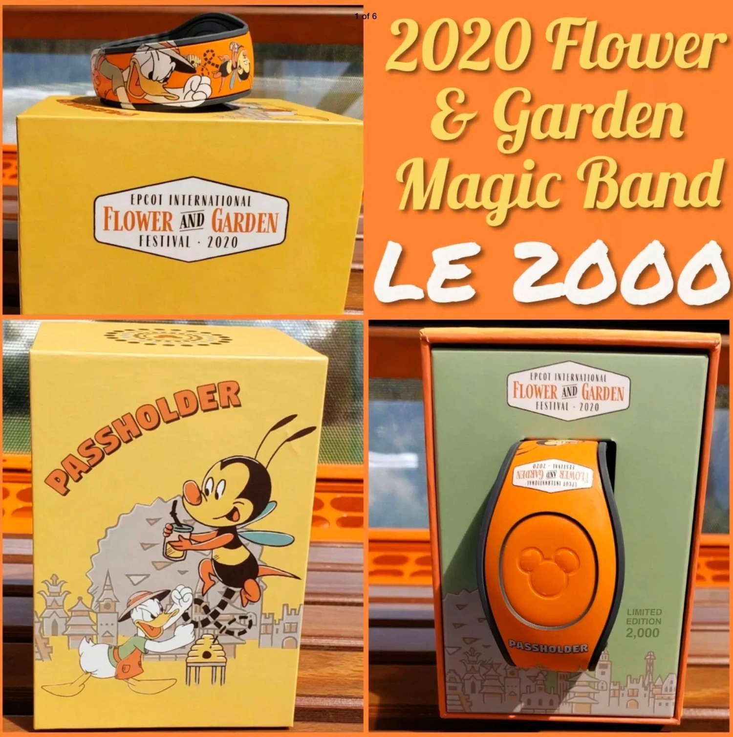 Disney Epcot 2020 Flower And Garden Festival AP Spike The Bee Magicband Limited 1 Disney Epcot 2020 Flower And Garden Festival AP Spike The Bee Magicband Limited